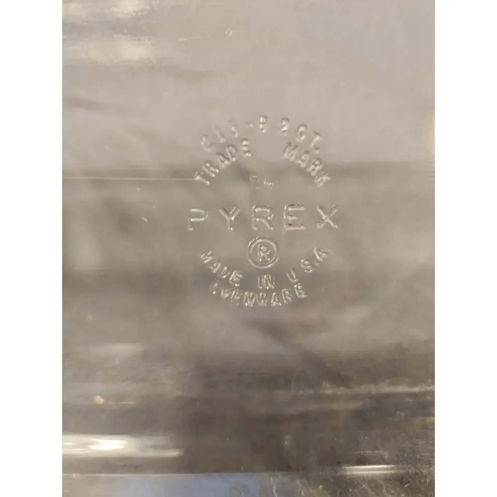 PYREX 215-B 9x5x3 Loaf Pan Bread Baking Dish Clear Glass USA